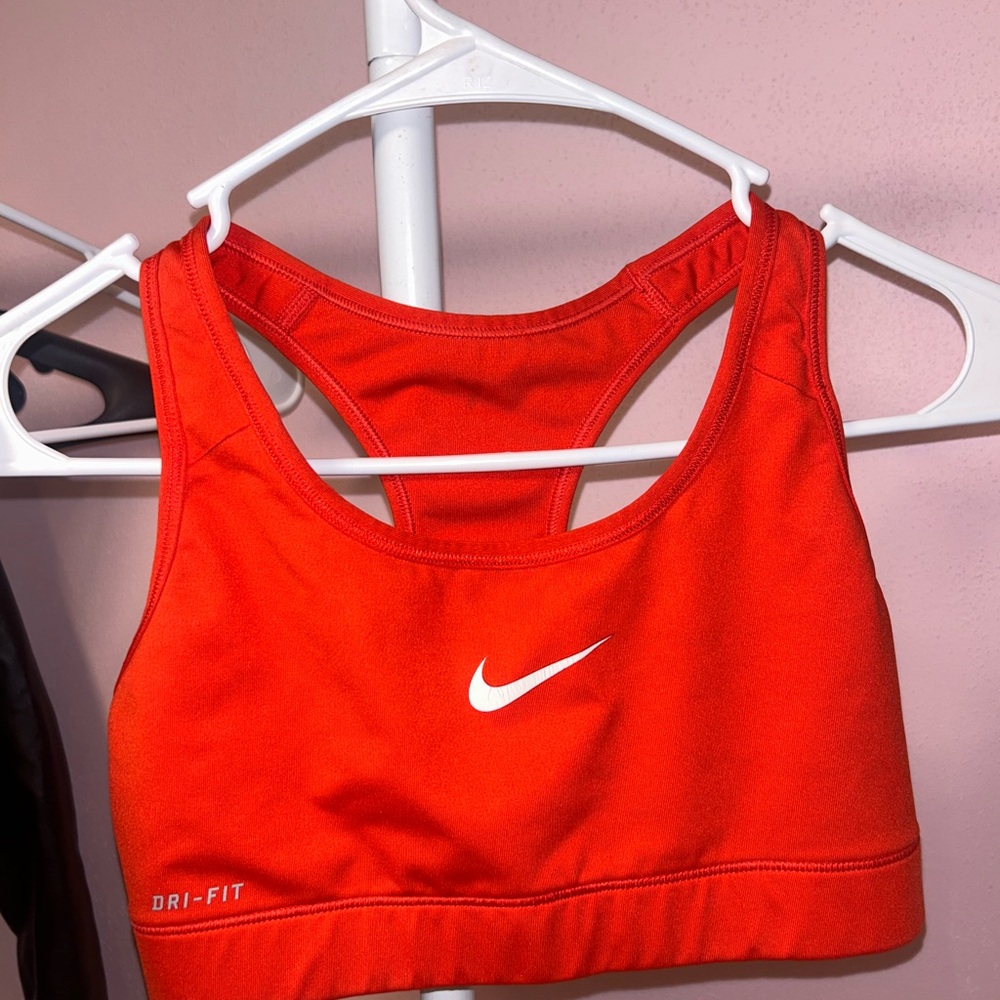 Nike Bright Red Dri-FIT Sports Bra